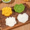 50g Hand-Press Mooncake Mold with Ruyi Flower Design