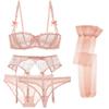 Varsbaby Sexy 5 Pcs Bras+Garters+Panties+Thongs+Stockings