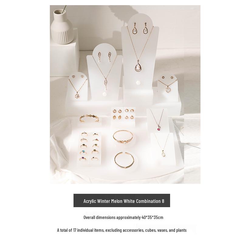 Jewelry Display Stand for Rings, Necklaces, Earrings, and Bracelets - Perfect for Live Streaming and Shooting Props