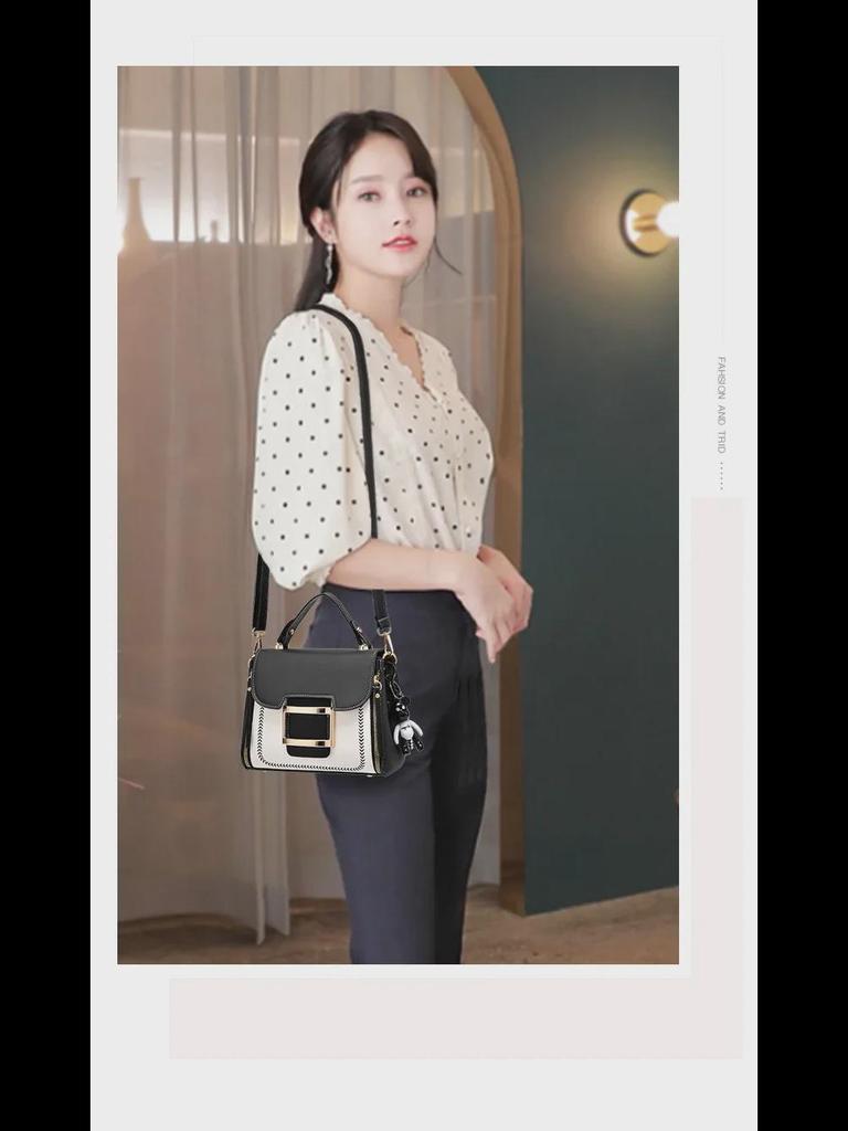 2021 Women's Large-Capacity Shoulder Bag: European & American Fashion, Handheld Messenger Square Bag