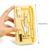 8-Piece Math Drawing Set,Drawing Tools,Including Compass,Ruler,Set Square,Protractor, Eraser,And Mechanical Pencil,Compass Set