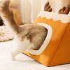 Dog Pet House Dog Bed For Dogs Cats Small Animals Sleeping Bed Indoor Soft Cozy Dog Cave Bed Foldable Removable Warm Cats Kennel