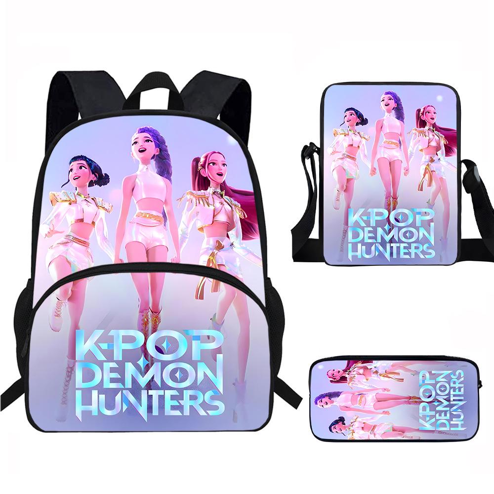 K-POP Lovci démonů Studentský batoh - 3 kusy