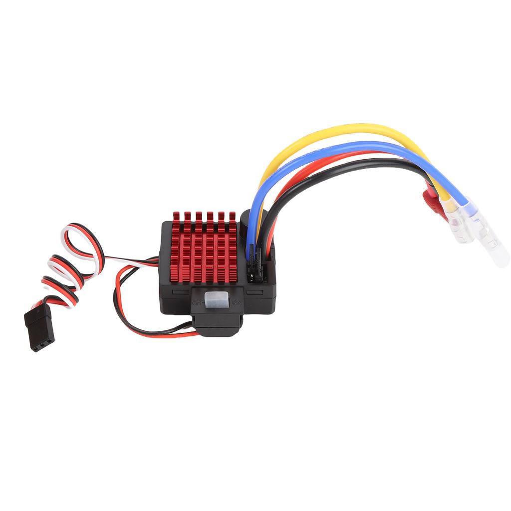 60A Brushed ESC for 540 550 750 Motors Alloy RC Electronic Speed Controller for RC Car Boat Tank Accessories