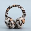 1PC Leopard Print Soft Plush Ear Warmers Winter Warm Earmuffs Fashion Earmuffs Outdoor Cold Folding Earmuffs
