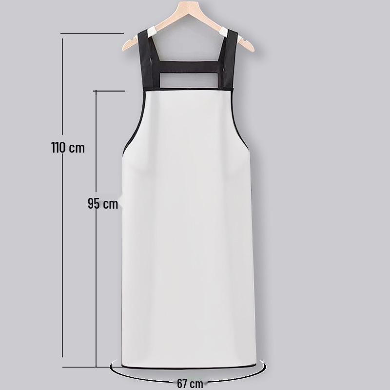 Waterproof Oil Apron - Adult Size for Kitchen, Seafood Cooking, Dishwashing, and Restaurant Work