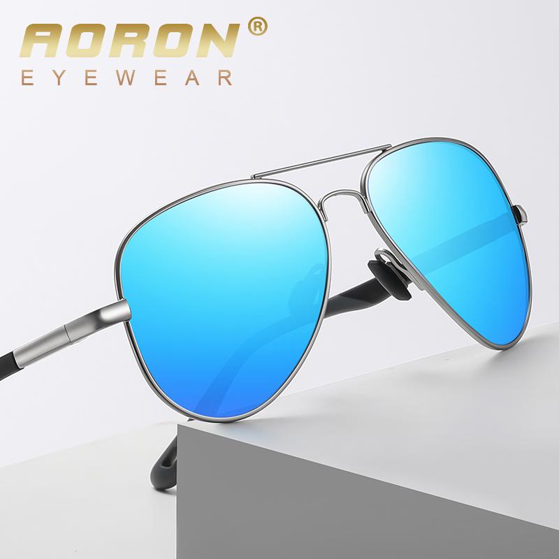 aoron Metal Frame Polarized Sunglasses Fashion Brand Design Outdoor Accessories Photochromic Driving Fishing Cycling Sport Glasses