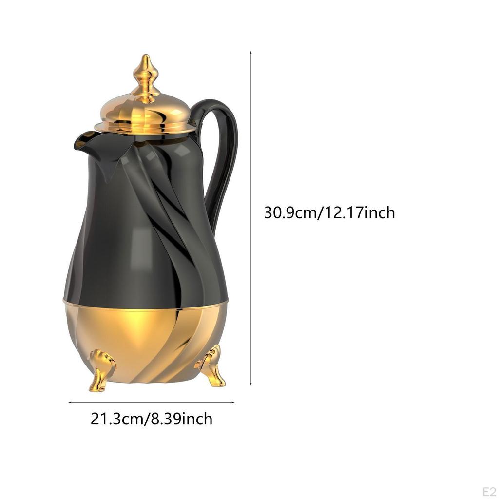 Carafe Insulated Thermal Pot for Home Kitchen Glass Liner Tea Kettle