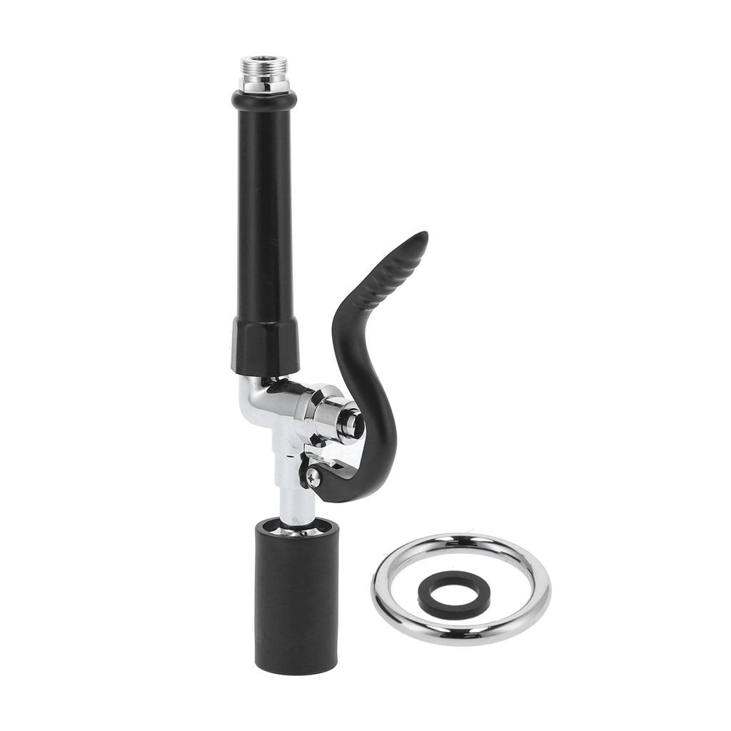Hochdruck-Wasserhahn-Sprühgerät, Restaurant, kommerzieller Spülhahn-Sprühventilkopf-Kit, Schwarz