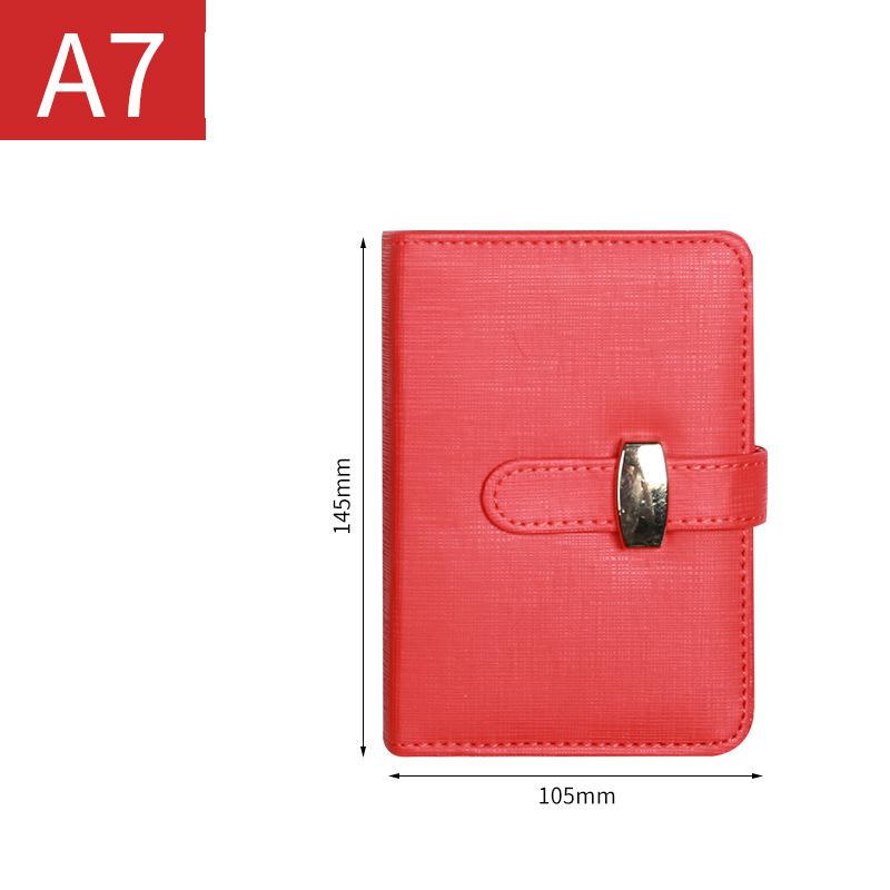 B5 Budget Binder Transparent Refillable Loose Leaf Ring Binder Planner Notebook Leather Snap A5 Binder