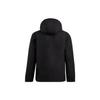 Li-Ning Solid Color Water-Resistant Hooded Sports Windbreaker Long Men Outerwear Black AFDT929-1