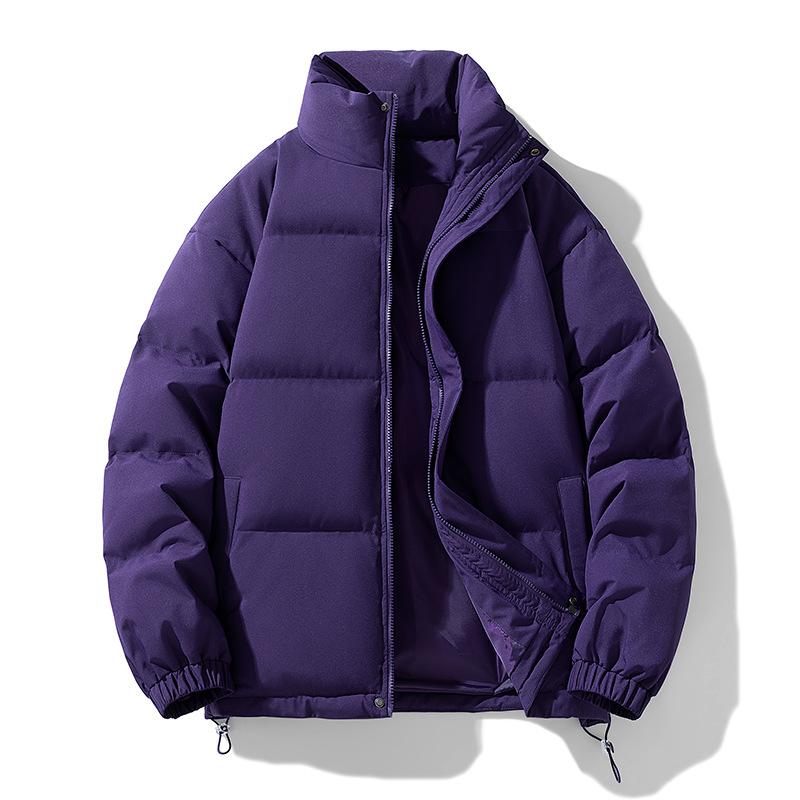 Cold-proof Stand Collar Cotton Jacket for Autumn and Winter Cotton Jacket for Men Versatile Fashion Thickened Cotton Jacket for Men