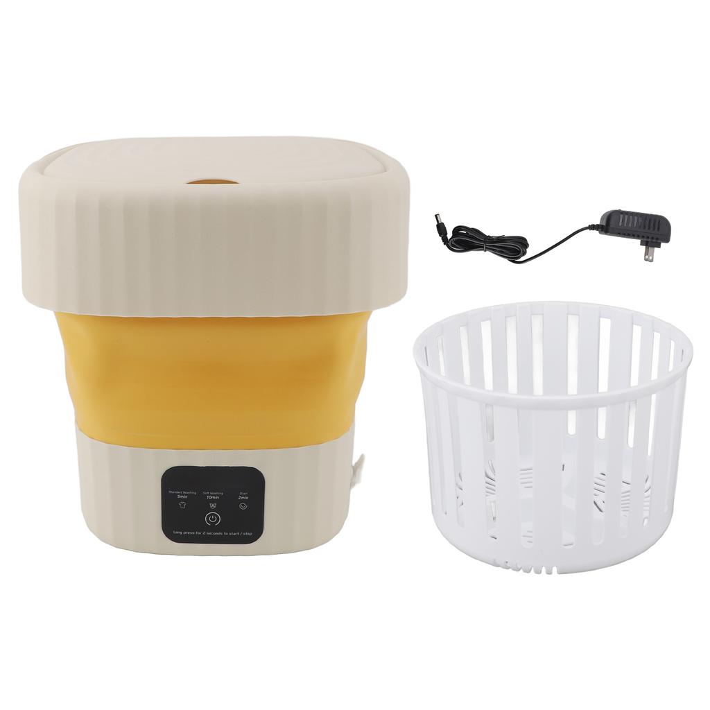 Folding Washing Machine Portable Foldable 8L Mini Washer for Socks Underwear Baby Clothes Apartment