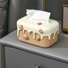 Cream Style Paper Towel Holder Creative Paper Towel Dispenser  Desktop Decoration