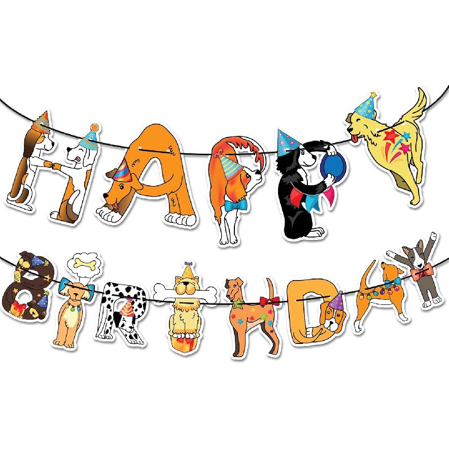 Cat Birthday Garland, Cat-Themed "Happy Birthday" Banner - Colorful and Fun Party Decoration for Kitten Lovers - Funny Kittens Garland
