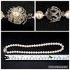 JEWELRY MAKI Akoya Pearl Large Shiny Necklace Jewelry Shiny Pink White Approx.43cm 8.0mm–8.5mm 43g Silver Findings