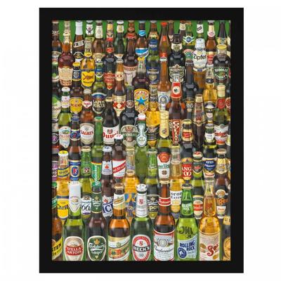 Beer Bottle Framed Poster