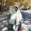 Women's medium and long cotton-padded clothes 2025 new versatile fashion loose women's cotton-padded jackets winter thickened hooded