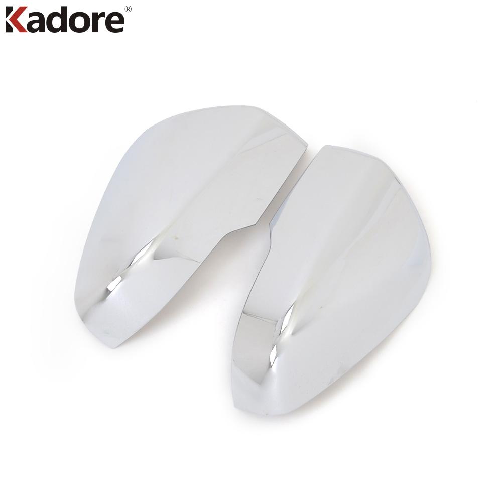 For Subaru XV Crosstrek Impreza 2018-  Carbon Fiber Rearview Mirror Covers Trim Side Wing Mirrors Cap Car Accessories ABS Chrome