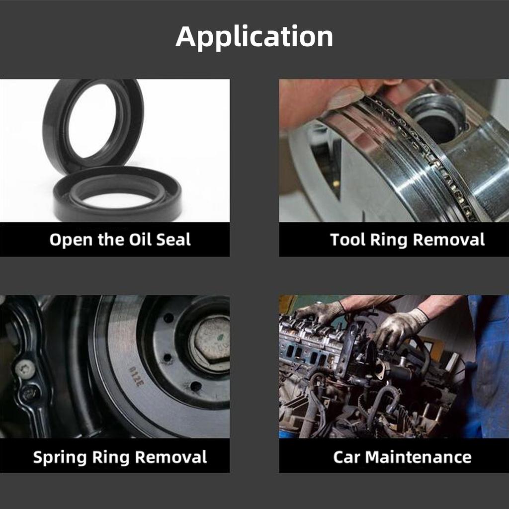 Garden Water Joint O-Ring Seal Gasket Puller Double Head Spring Screwdriver 4 Black Hooks 2 Red Handles Repair Tool 1/2/5/10Sets