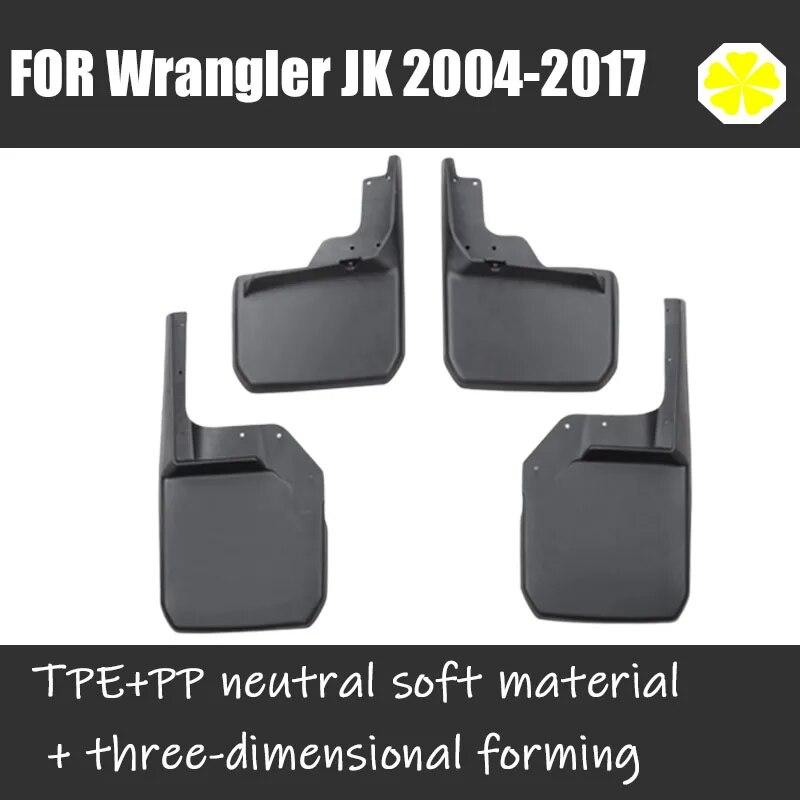 Sprutlapper For Jeep Wrangler Sahara JK 2004-2017 Mudguards Skjerm Sprutlapp Skjermer biltilbehør Foran Bak 4 STK