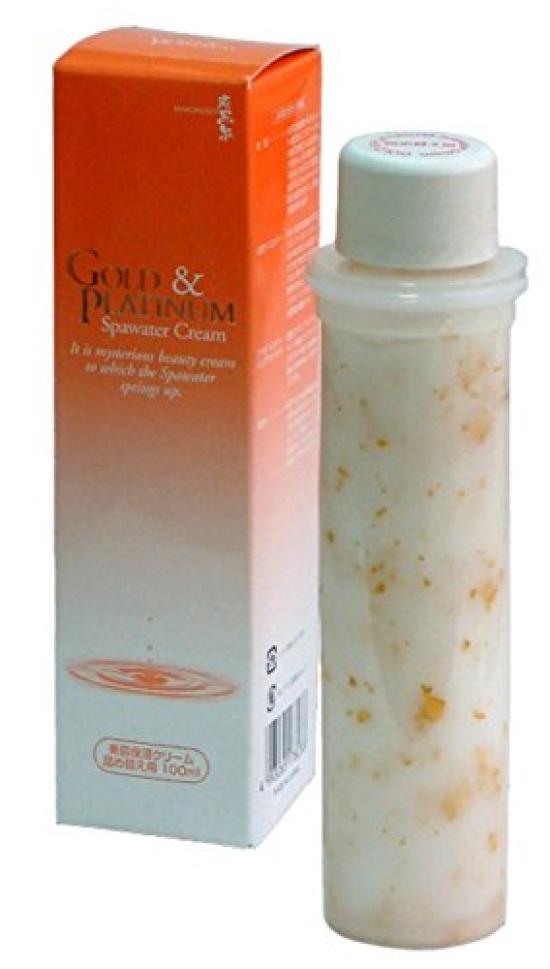 Charcoal Black Spring Gold & Platinum Spa Water Cream Refill 100ml