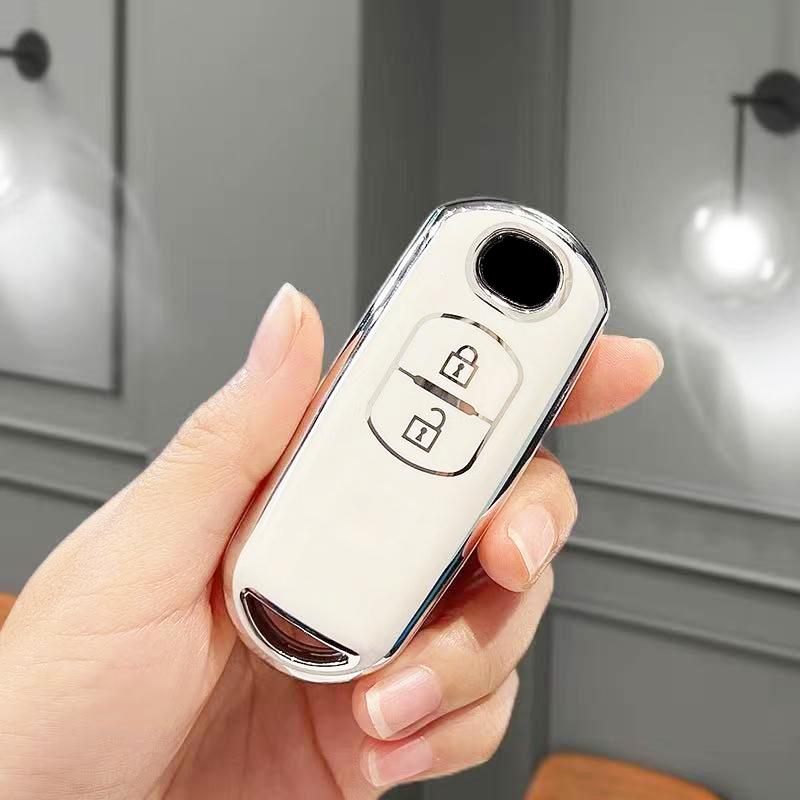 Fashion TPU Keyless Protector For Mazda 2 3 5 6 Axela Atenza MX5 CX-3 CX-4 CX-7 CX8 CX-5 CX-9 Demio Car Cover Fob Case Holder