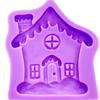 Neu Weihnachten Haus Silikon Form Gebäck Kuchen Schokolade Formen DIY Hause Backform Backformen