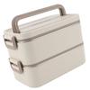 2 Tier Leakproof Food Container 2000ml Food Container Portable Thermal Lunch Box For Office