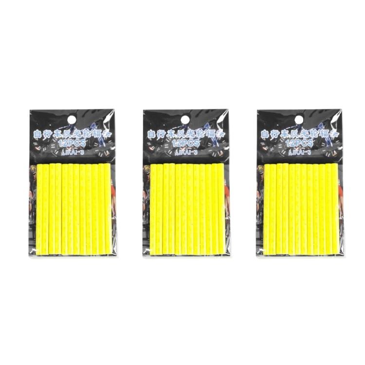 36Pcs Outdoor Cycling Reflectors Tube Bikes Wheel Spoke Reflectors Waterproofs Warning Spoke Cover Easy to Install