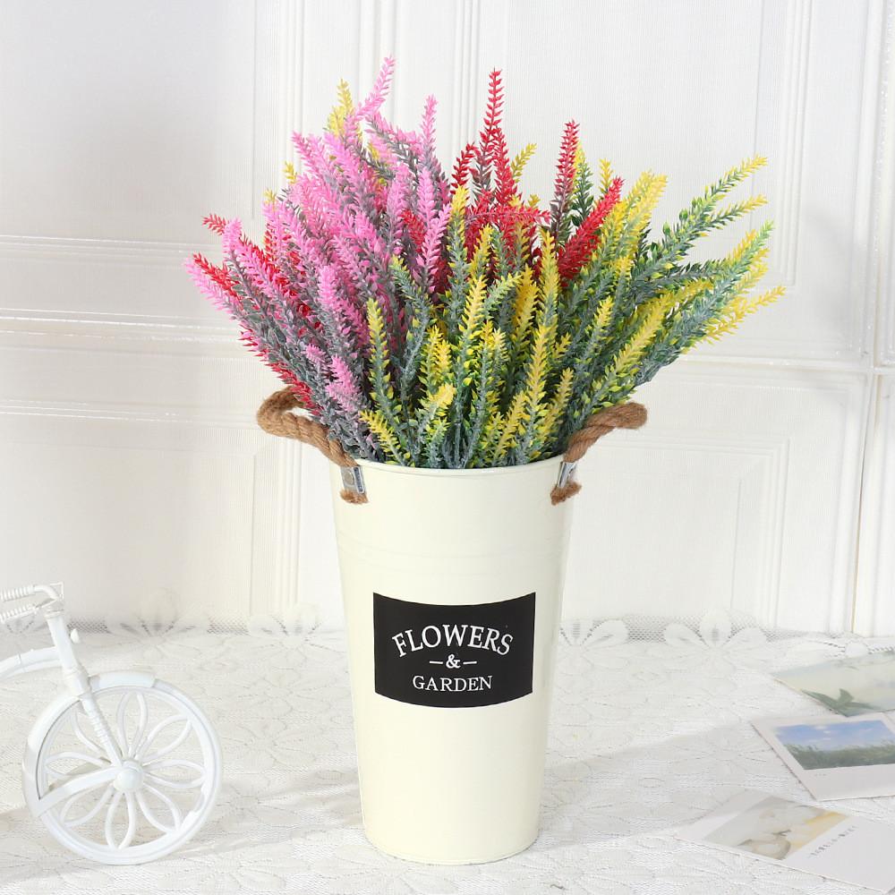 Seiden Lavendel Beflockte Blumen Für Foto Requisiten Und Party Dekoration