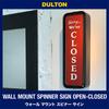 Dulton Wall Mount Spinner Sign Open Closed Navy A Nostalgic Yet Fresh and Charming Rotating Sign OPEN CLOSED Guidance For Stores Wall Mounted Height