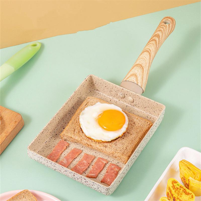 Maifan Stein Antihaft Tamagoyaki Bratpfanne Induktionsherd Gasherd Pfannkuchen Omelettpfanne Kochtopf Küchengeschirr Utensilien