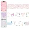 Marks Masking Planner No Tape, Water-Based Pen-Writable, Perforated, Slim, Decor, Monthly, Date, Title, Girly, MST-FA22-F