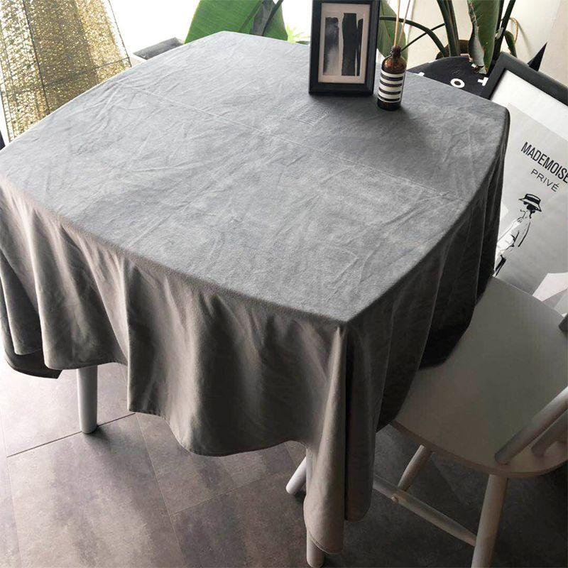 

Американская ретро скатерть Доступная роскошь Бархат Однотонная Ткань для скатерти Скандинавская Моранди Инс Современная Минималистичная Накидка на стол Полотенце Grey(Cement Ash) 60*60cm