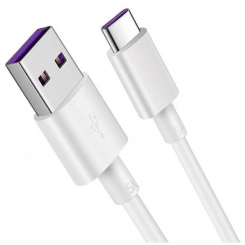 Cables & Adapters 2Pcs Usb Type C 5A Super Fast Charge Cable For Huawei Mate 10 / Pro P20 White