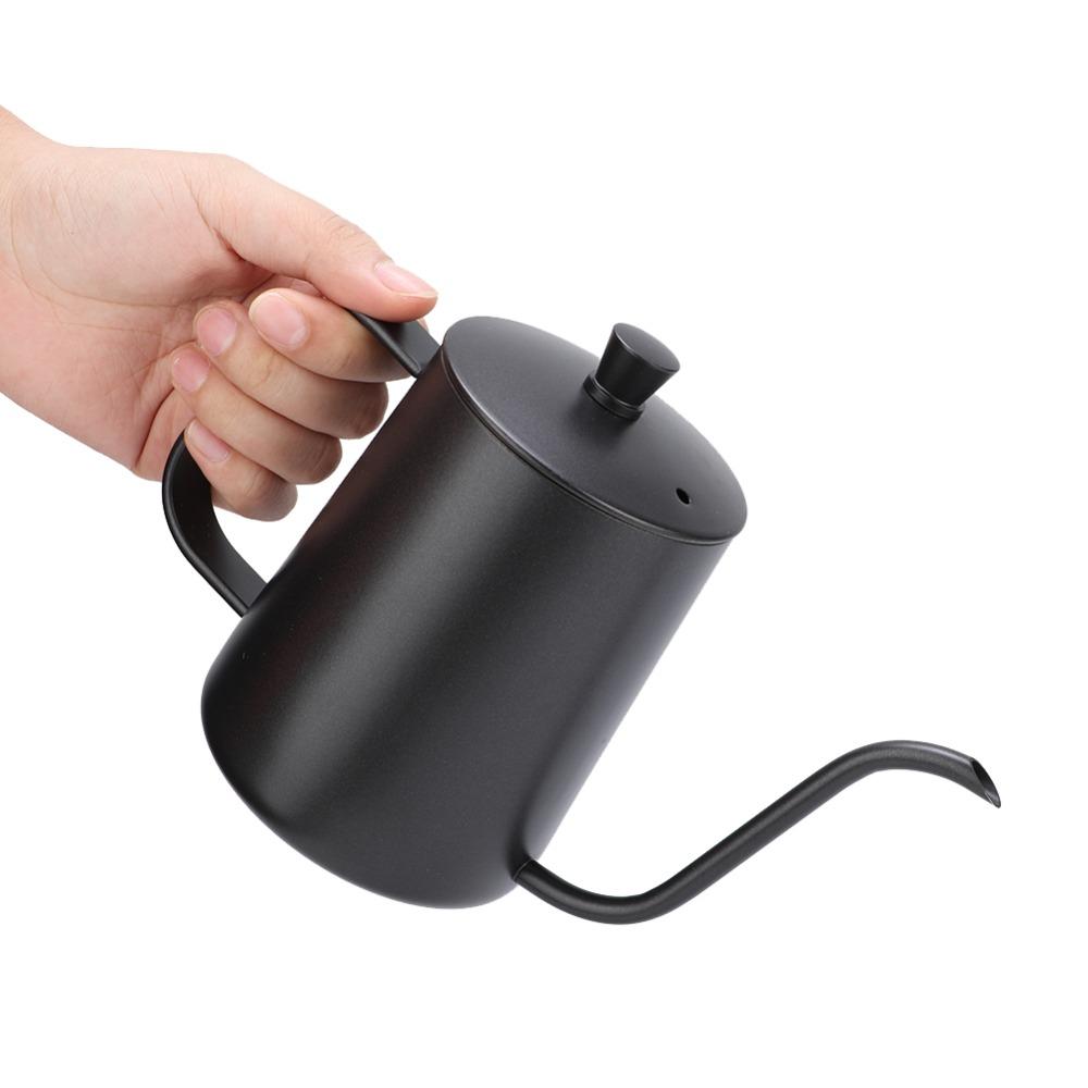 Stainless Steel Gooseneck Tea Kettle 600ml Capacity Drip Pot Pour Over Coffee  Coffee Brewing