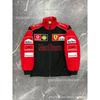 Vintage F1 Racing Embroidered Jacket Cotton Padded Motorcycle Riding Baseball Coat Unisex