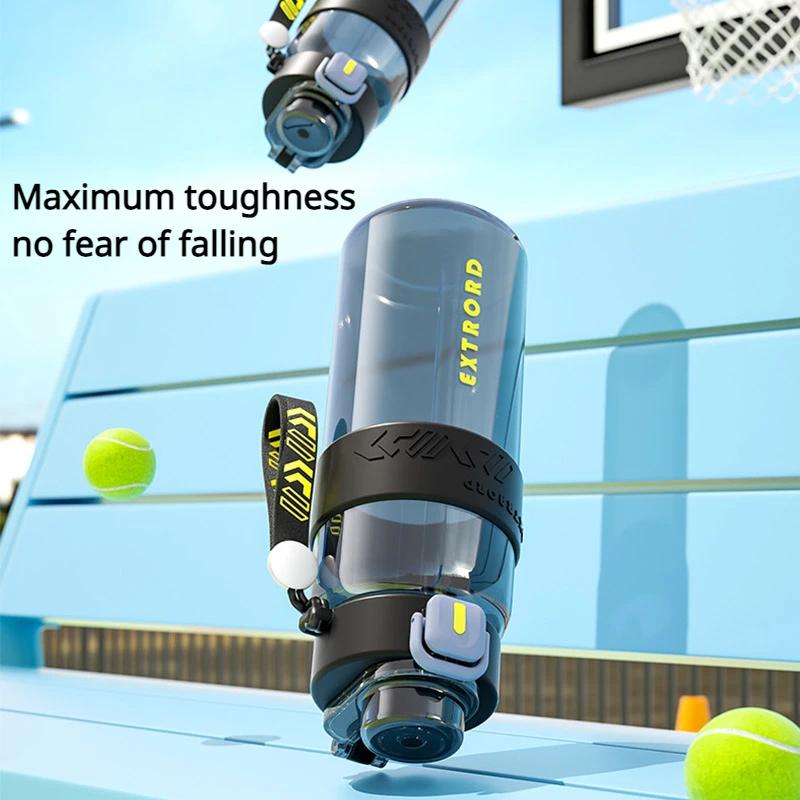 850ml Liter Large Capacity Sports Water Bottle Leak Proof Scald Proof Plastic Cup Drinking Outdoor Travel Portable Fitness Jugs