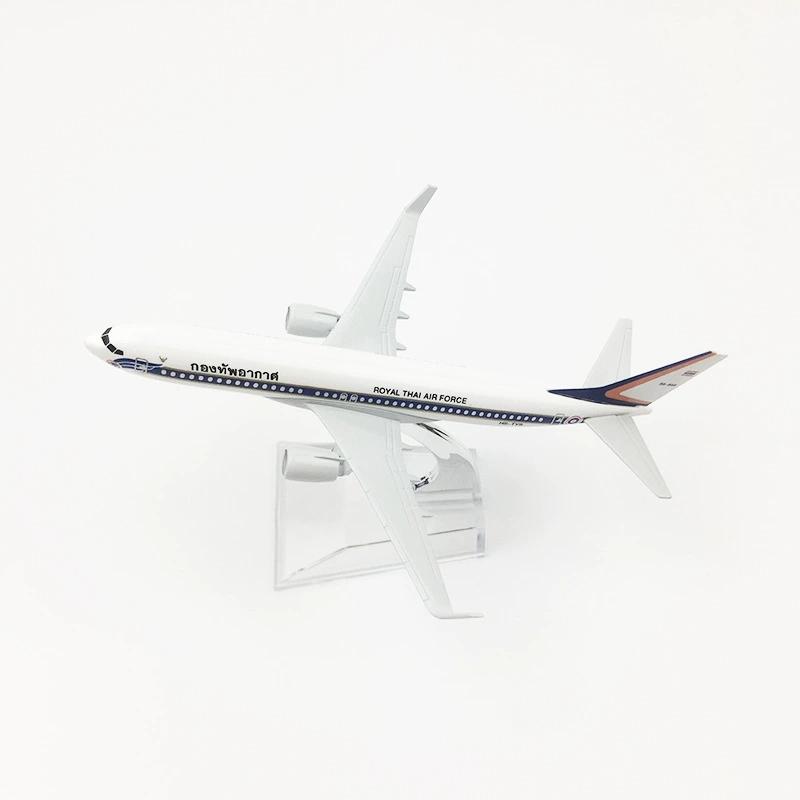 Model 737 Royal THAI Air Force 16cm 1/400 Scale Aircraft Alloy With Landing Gear Plane B737 Metal Airplane Model Desk Display