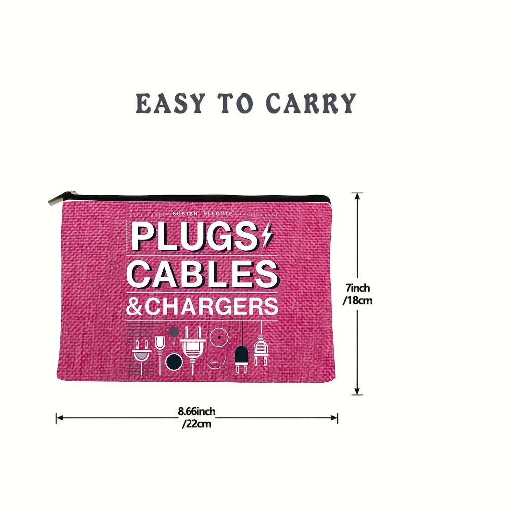 Charger Organizer Bag Travel Makeup Cosmetic Bags for Women Cable Storage Bag for Electronics Small Christmas Birthday Gifts