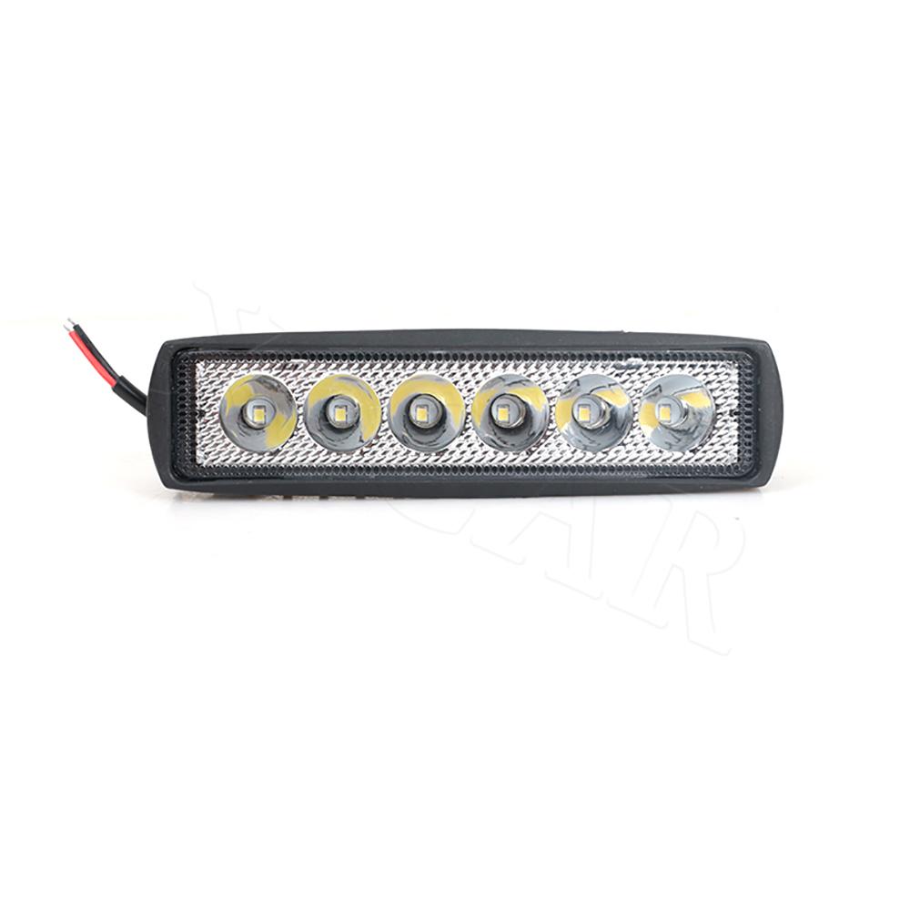 Car White 18w 6LED Modified Car Auxiliary Light Front Fog Lamp Daytime Running Light LED 1800lm For Universal Car Accessory 6000K