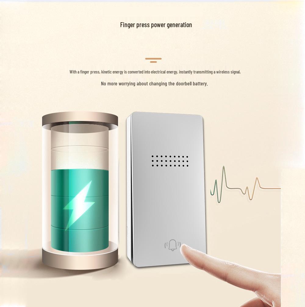 Self-Powered Waterproof Wireless Doorbell for Long-Distance Home Alerts