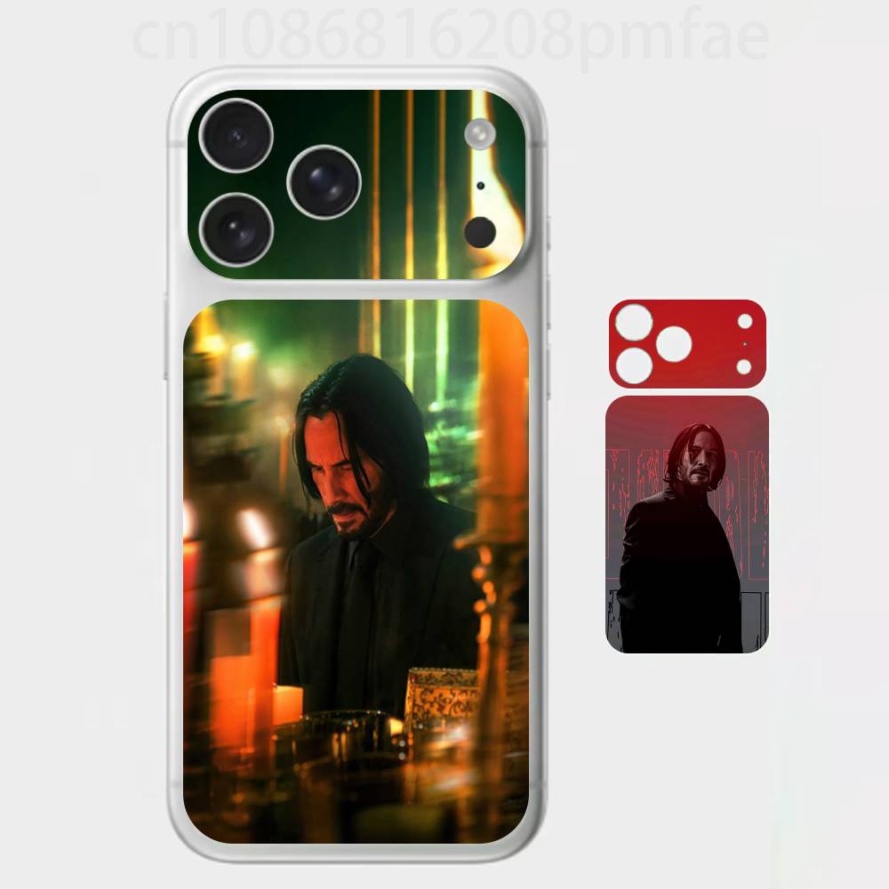 

Cool J-John Wick 3D Full Body Skin Decal for iPhone 17/Pro/Pro Max Color Rear Protective Sticker iPhone17promax