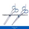 All-Steel Pet Grooming Scissors Set: Flat-Tooth & Curved Trimmers for Dog Hair Care.