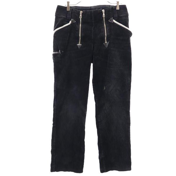 VINTAGE Black Corps Corduroy pants black Logger Pants Men's Used