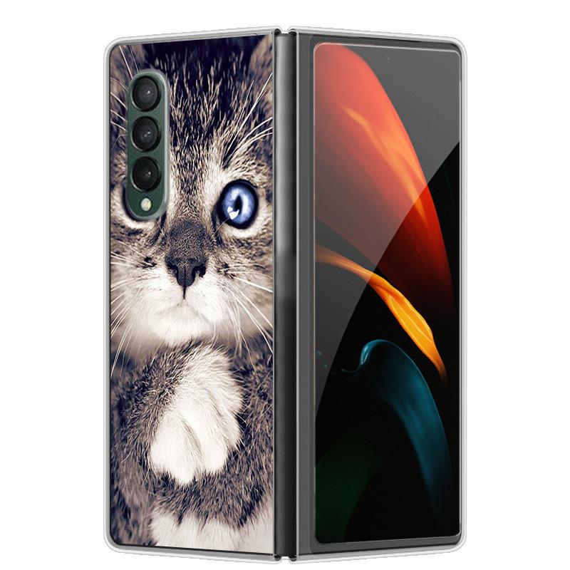 Etui na Samsunga Z Fold 5 Słodkie Modne Twarde Przezroczyste Etui na Telefon dla Samsunga Galaxy Z Fold5 5G ZFold 4 6 5G Powłoka Ochronna ZFold6