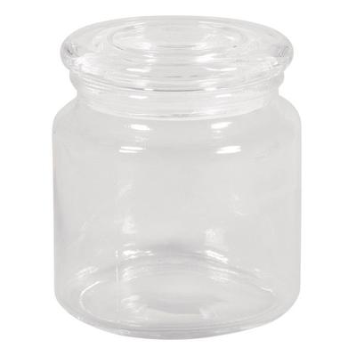 Förvaringsglas+glaslock ø10cm, 10,5cm, 580ml, öppning ø7,5cm
