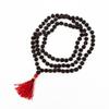 Black Rudraksha Mala 7 MM | Natural Rudraksha Beads Necklace | Meditation and Yoga Beads | Hindu Prayer Necklace | Sacred Jewelry | Unique Gift