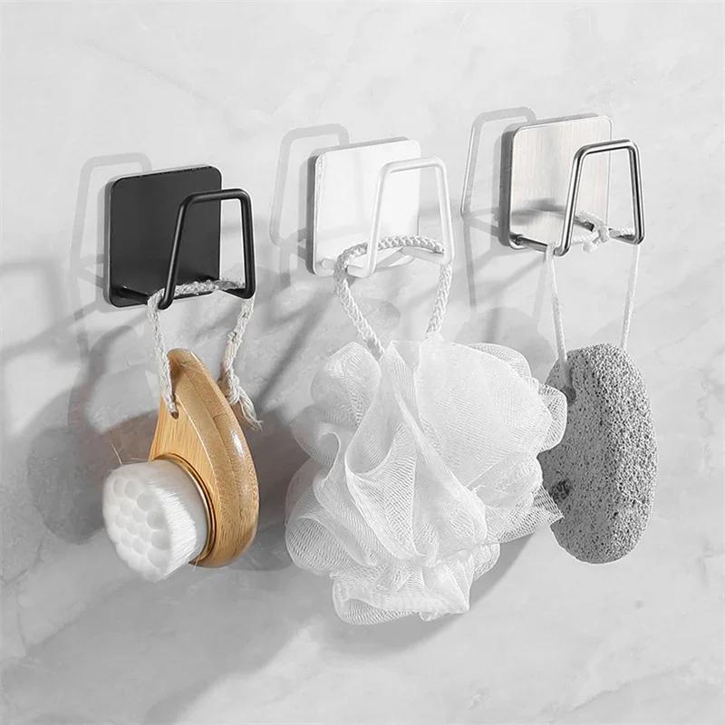 1-4pcs Sponge Holders Stainless Steel Sink Drain Drying Rack Bathroom Sponge Holder Wall Hooks Storage Holders Kitchen Gadgets